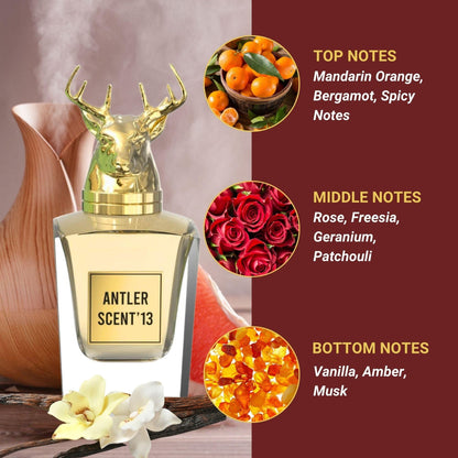 Antler Scent'13 Silicone Non Alcoholic Perfume For Women Perfume ROYAL FRAGRANCES